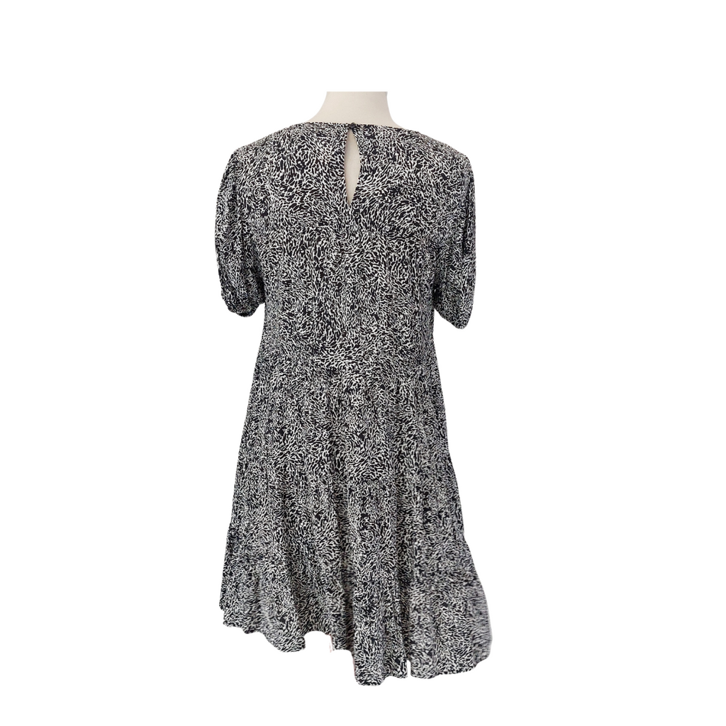 Next Black & White Printed Knee-Length Dress | Gently Used |