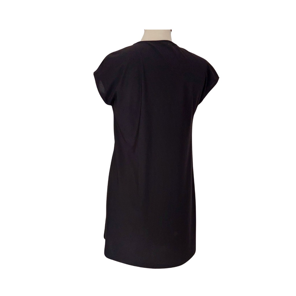 Mango Black V-Neck Sleeveless Tunic | Like New |