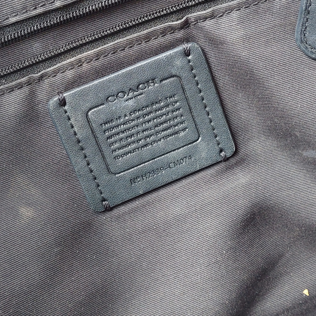 Coach Black Pebbled Leather “Meadow” Shoulder Bag | Pre Loved |