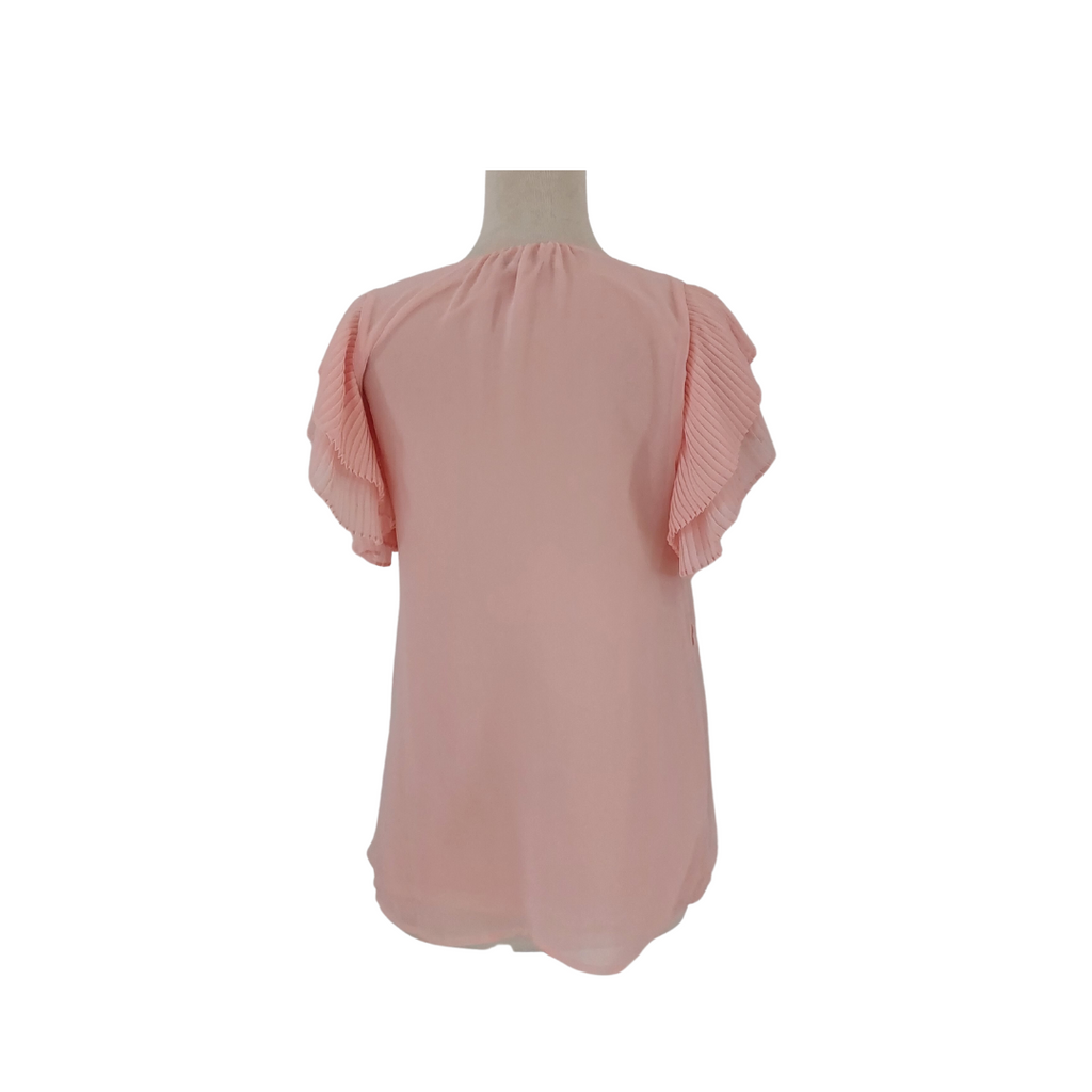 Forever 21 Light Pink Pleated Sleeves Blouse | Brand New |