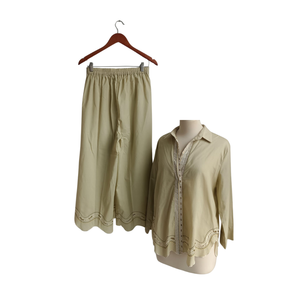 Misha Lakhani Mint Embroidered Co-ord Set | Pre Loved |