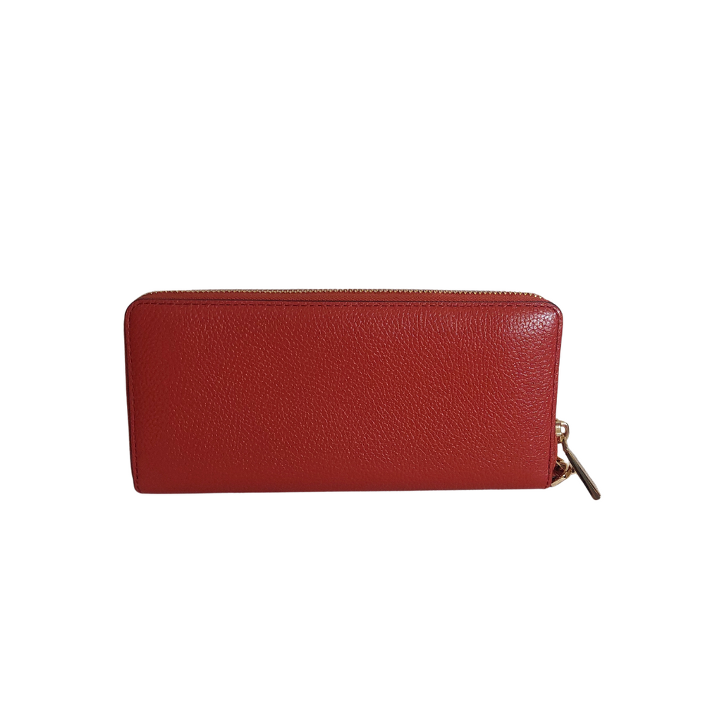 Michael Kors Terracotta Leather Large Travel Wallet / Wristlet | Like New |