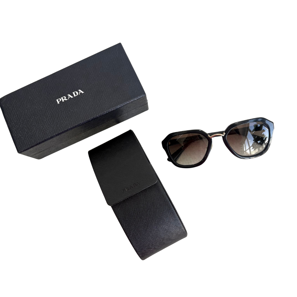 PRADA Black 1AB-0A7 140 Sunglasses | Gently Used |