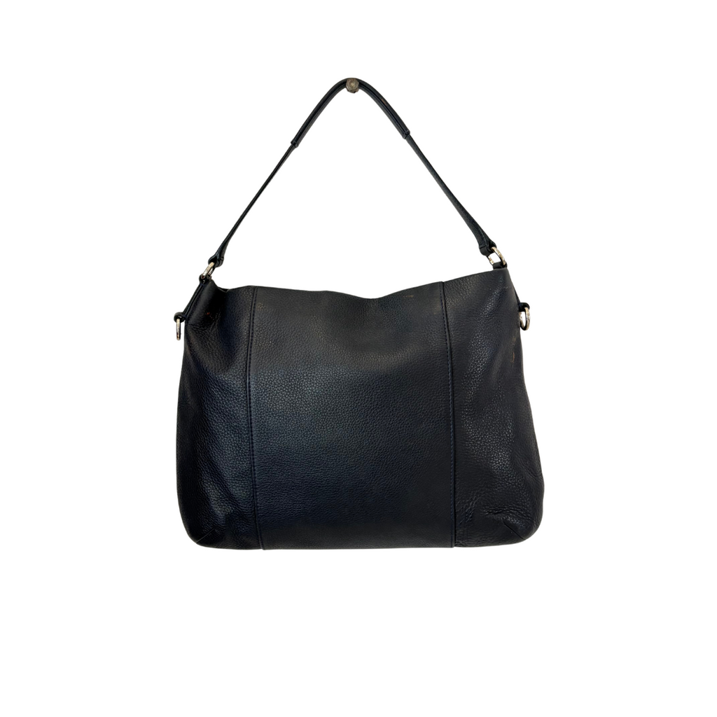Coach Navy Pebbled Leather 'Isabella' Shoulder Bag | Pre Loved |