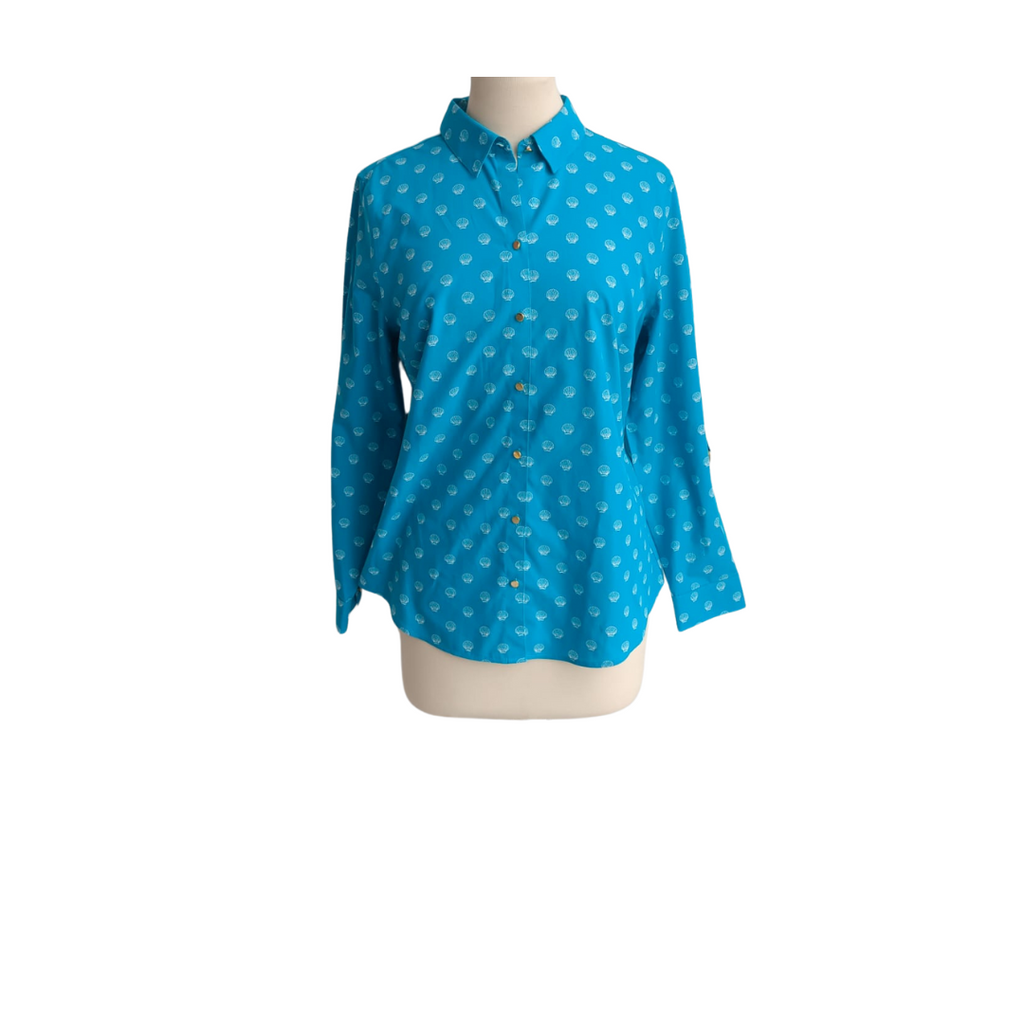 Chico's Sea Green Button Down Shirt | Gently Used |