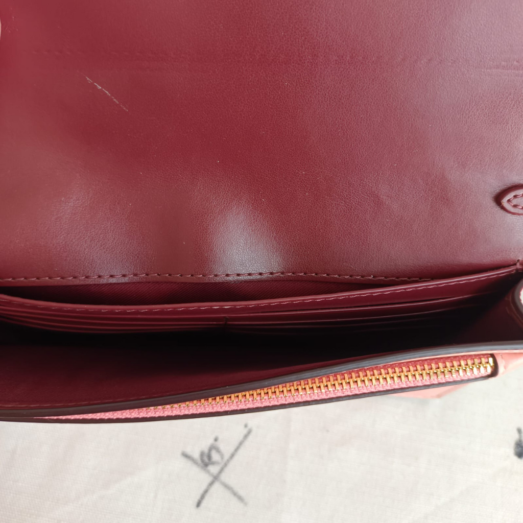 Coach Pink Signature Canvas Anna Foldover Crossbody Bag | Pre Loved |