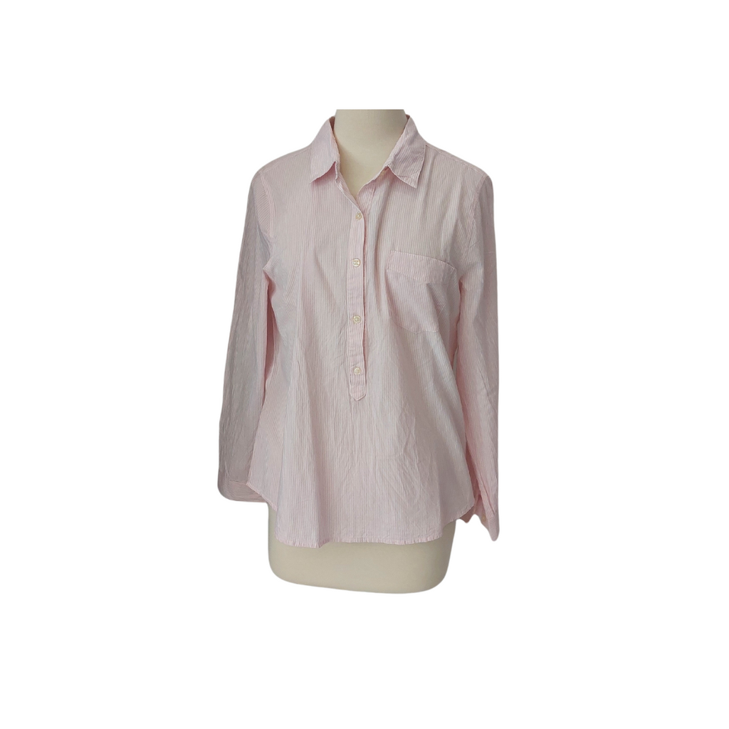 Old Navy Light Pink & White Striped Collared Shirt | Pre Loved |