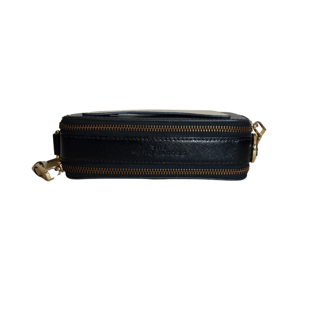 Marc Jacobs Beige & Black Multi Snapshot Crossbody Bag | Pre Loved |