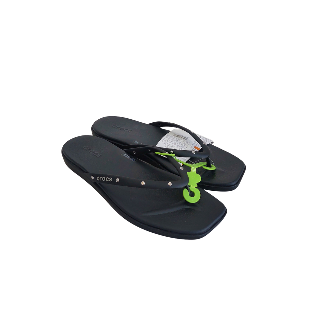 Crocs Black Miami Flip Studded Sandals | Brand New | - Wholesale accessories from Secret Stash, Pakistan