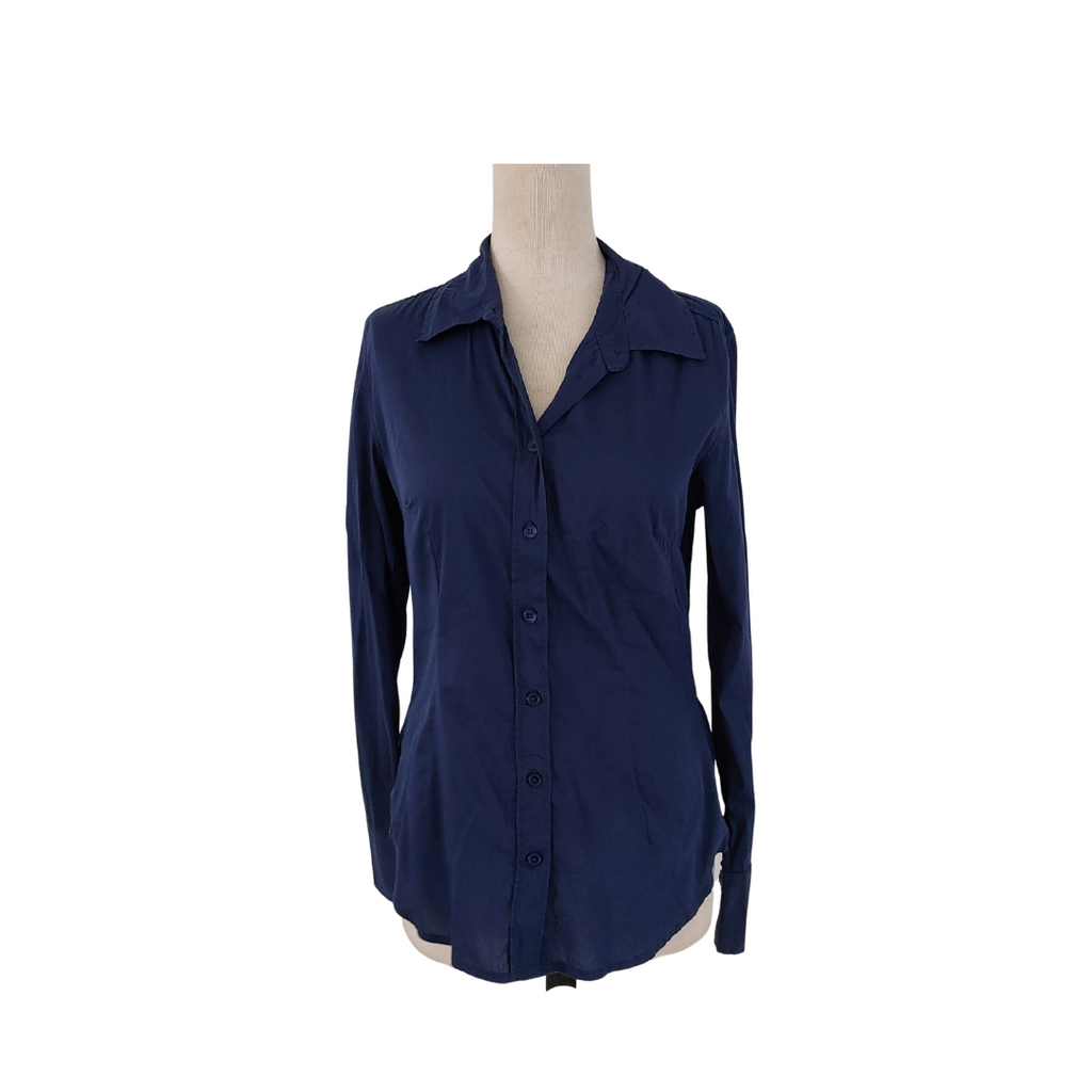 AMISU Blue Fitted Collared Shirt | Gently Used |