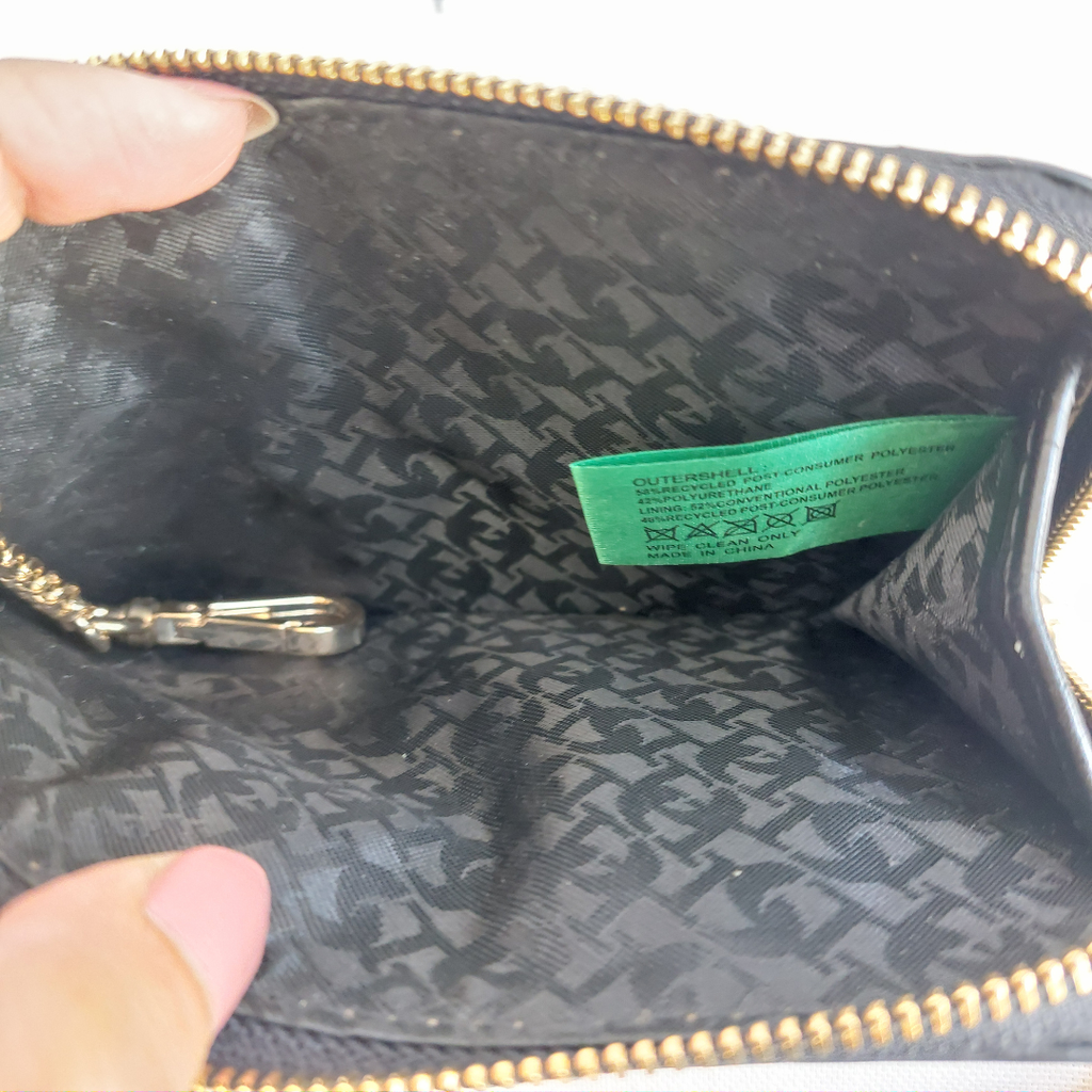 Dune Black Stanton Croc Cardholder Lanyard Wallet | Pre Loved |