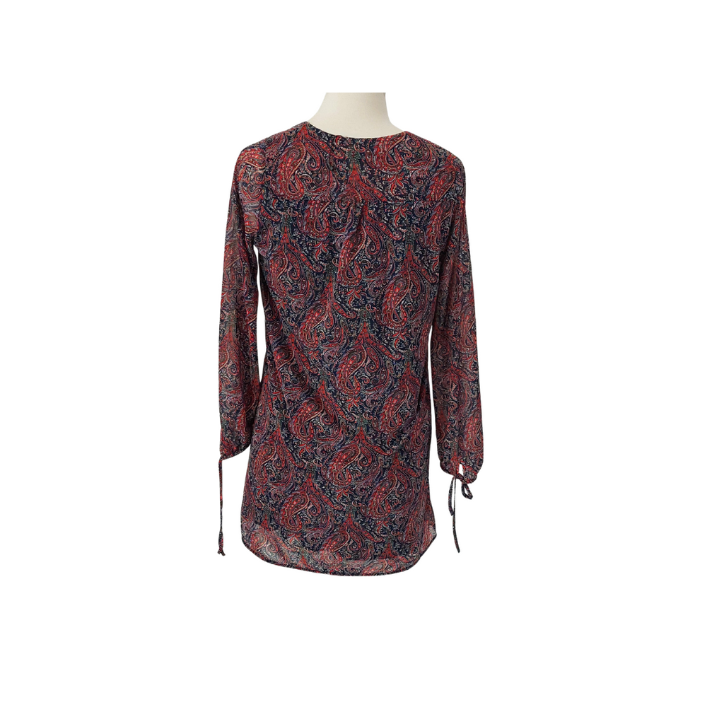 Mango Navy Printed Long Tunic | Gently Used |