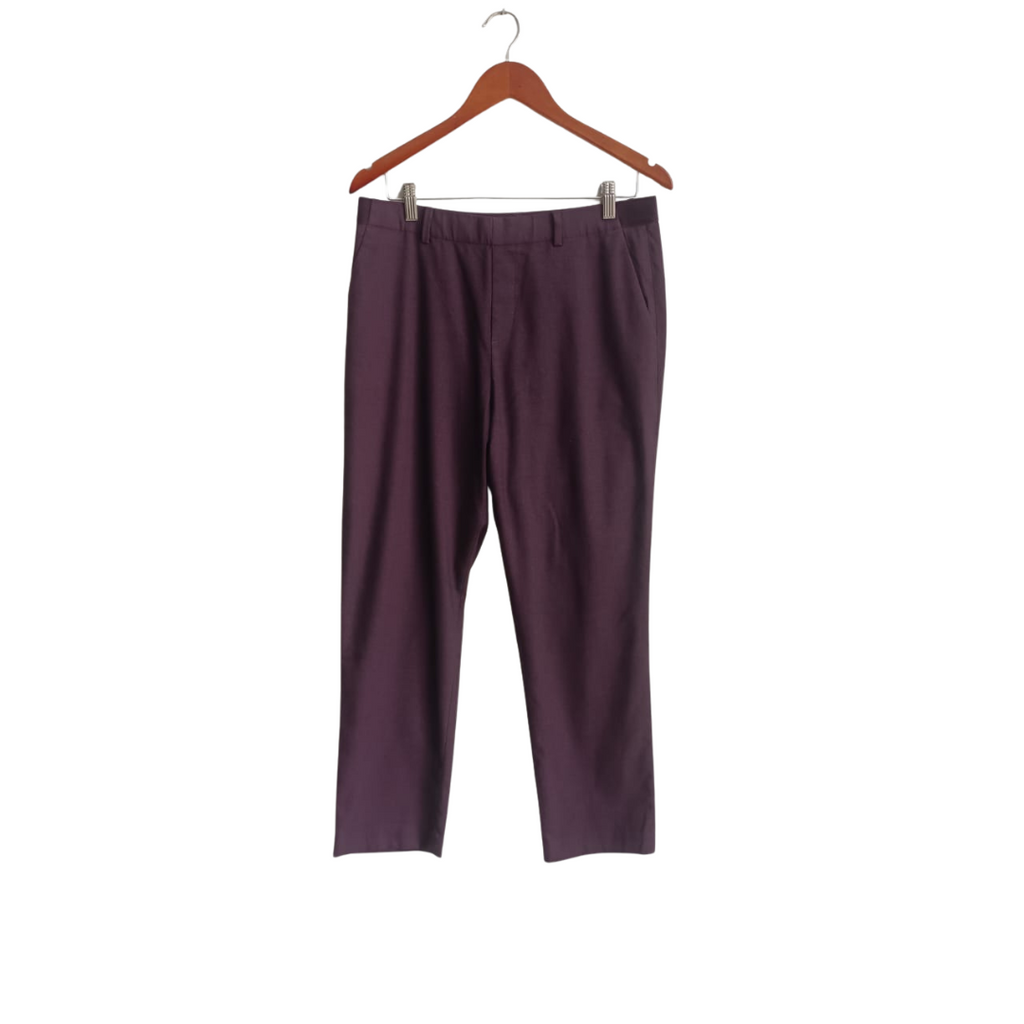 Uniqlo Deep Purple Straight Leg Pants | Gently Used |