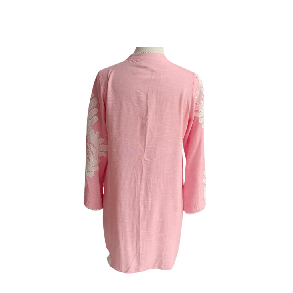 Riffat Aliani Pink & White Embroidered Co-ord Set | Gently Used |