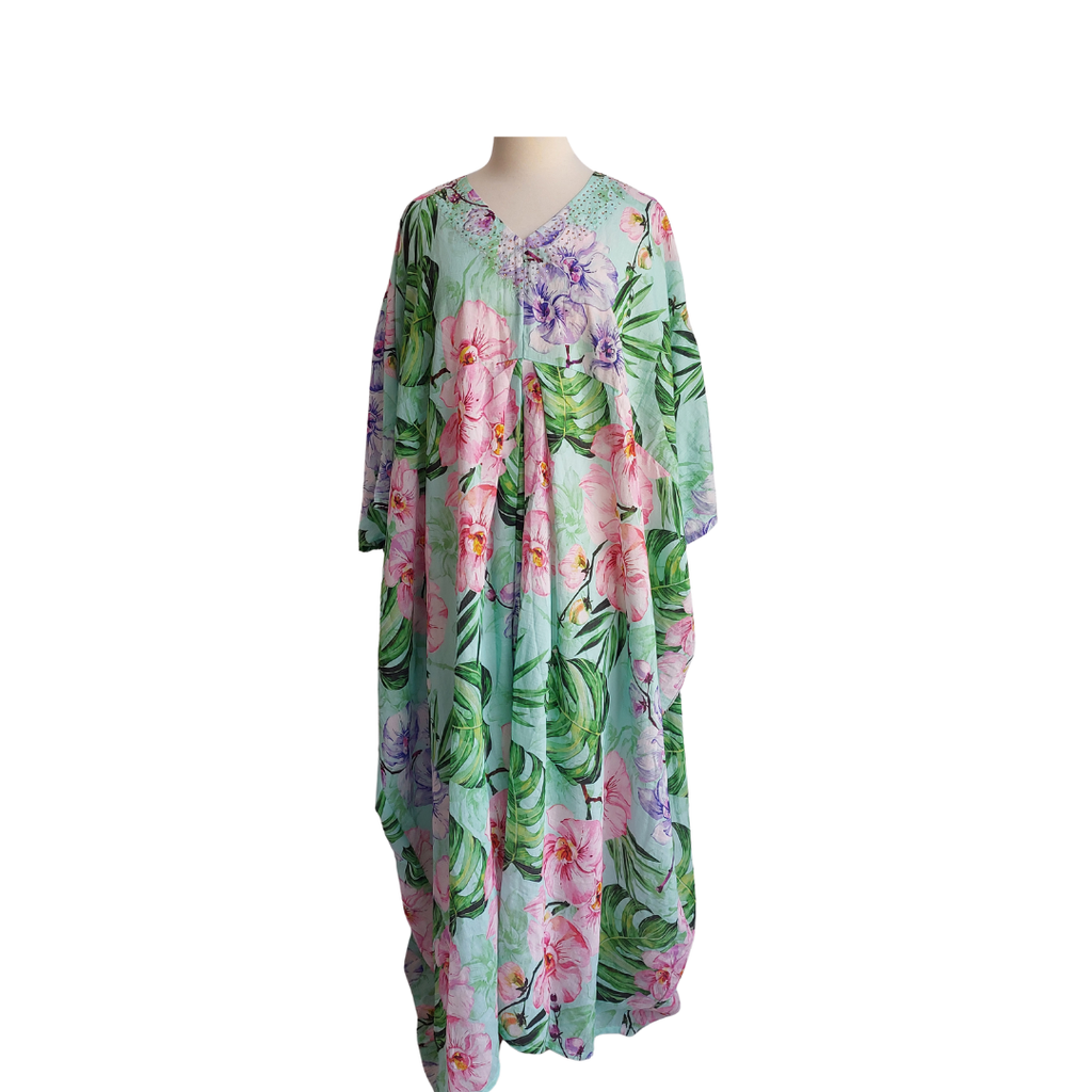 Iconic By Splash Light Blue Floral Printed Dress | Brand New |