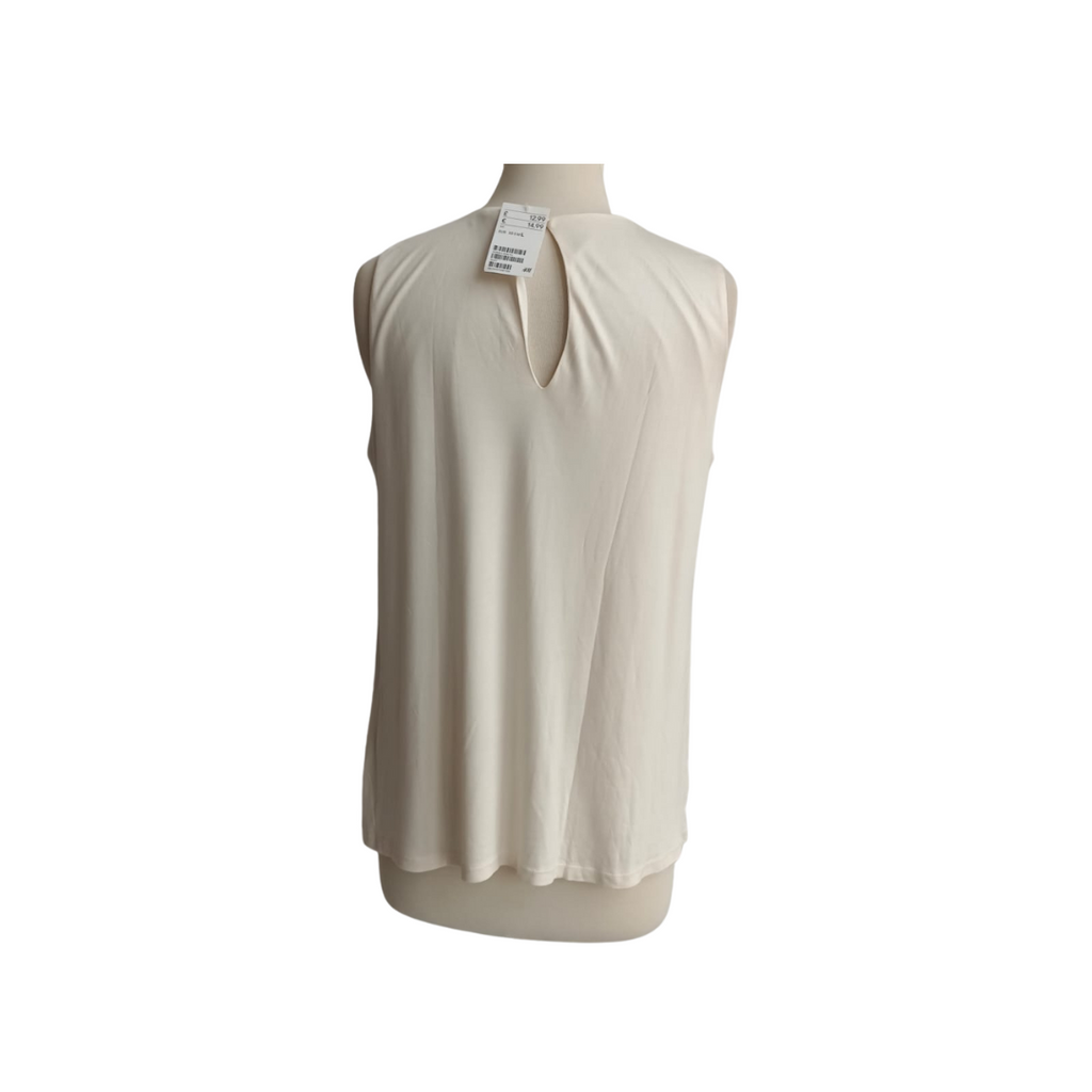 H&M Cream Sleeveless Metal Detail Top | Brand New |