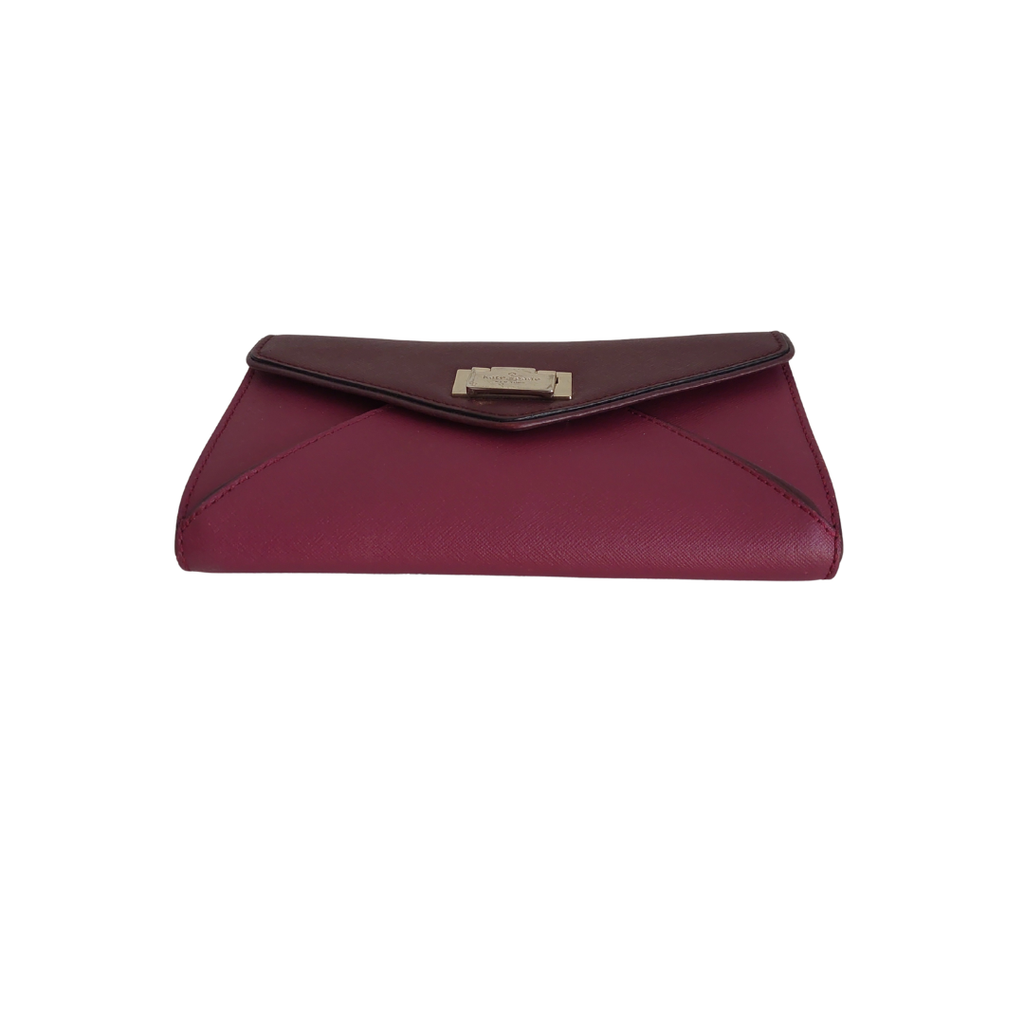 Kate Spade Burgundy Leather Wesley Place Natalie Crossbody Bag | Pre Loved |