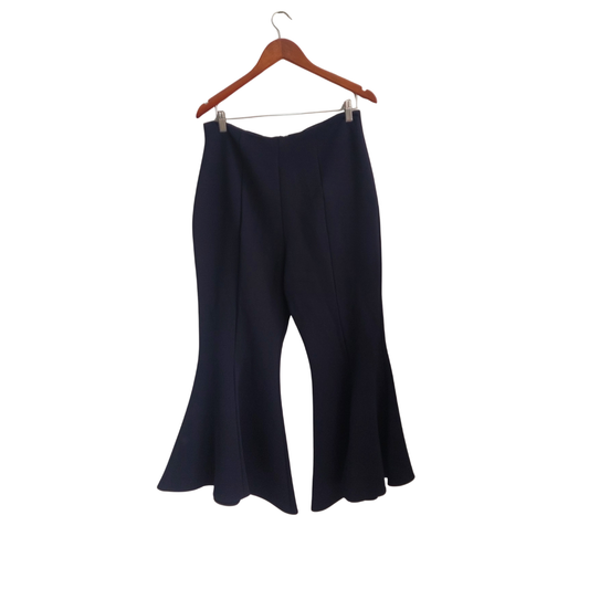 Top Shop Navy Blue Flared Pants | Gently Used |