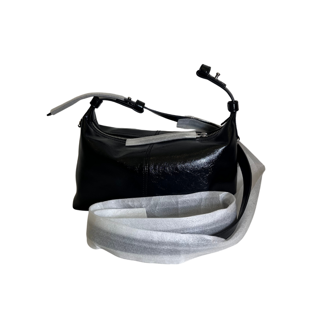 Charles & Keith Noir Thora Multi-Pocket Crossbody Bag | Like New |