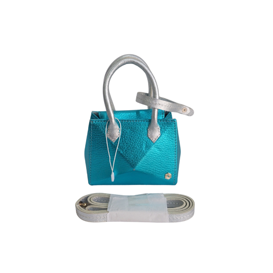 Warp Peacock Blue Hexella Petit Bag | Pre Loved |