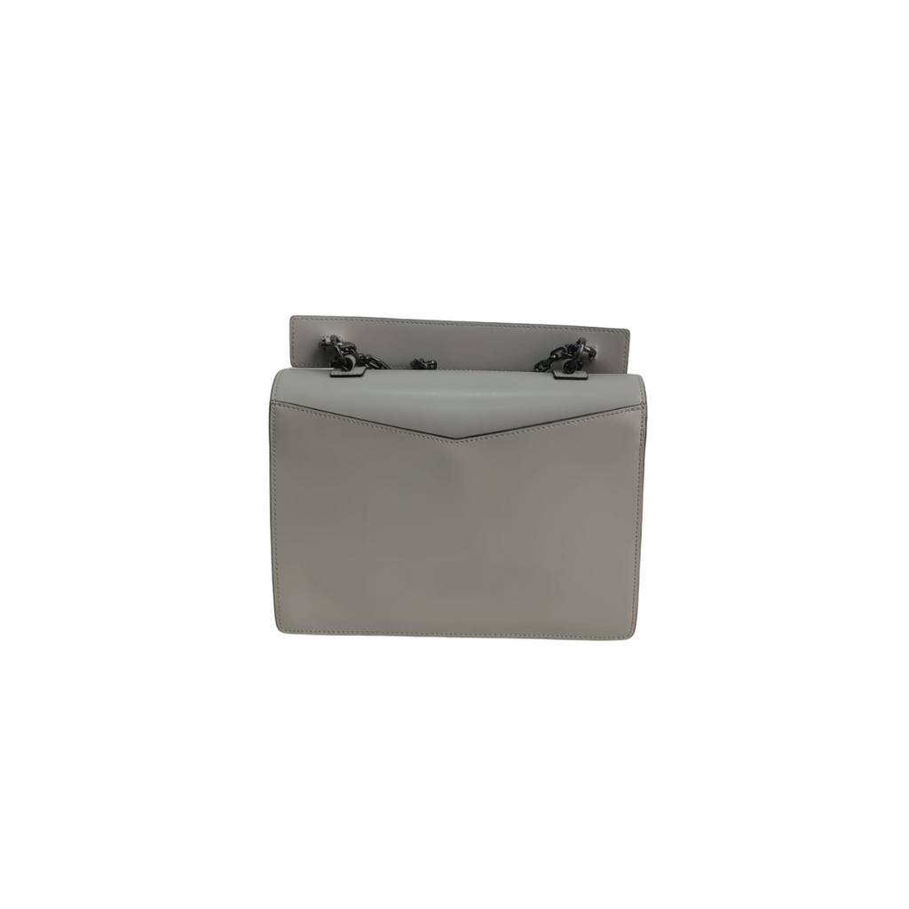 Karl Lagerfeld Grey Leather K/Karl Seven Medium Shoulder Bag | Pre Loved |