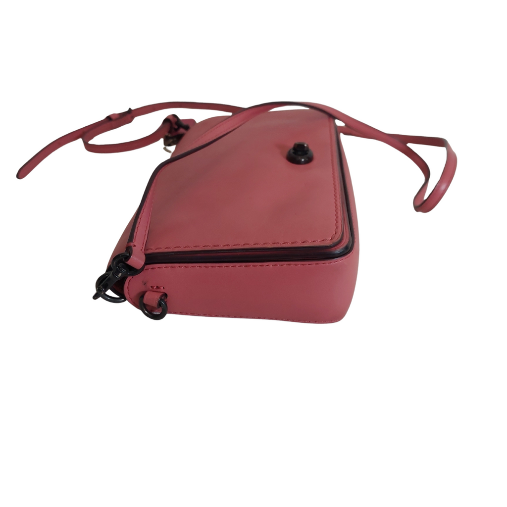 Coach Barbie Pink Dinky Leather Crossbody Bag | Pre Loved |