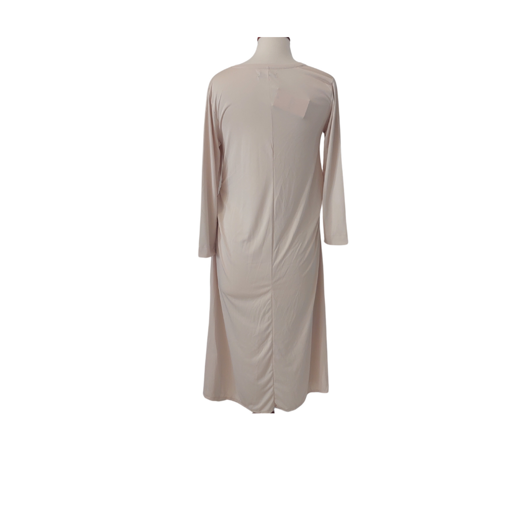 Ethnic Cream Cinched-waist Detail Maxi Dress | Brand New |