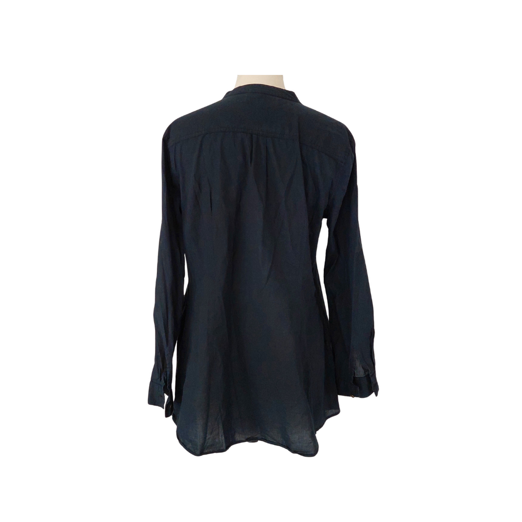 ClockHouse Black Front Button Top | Pre Loved |