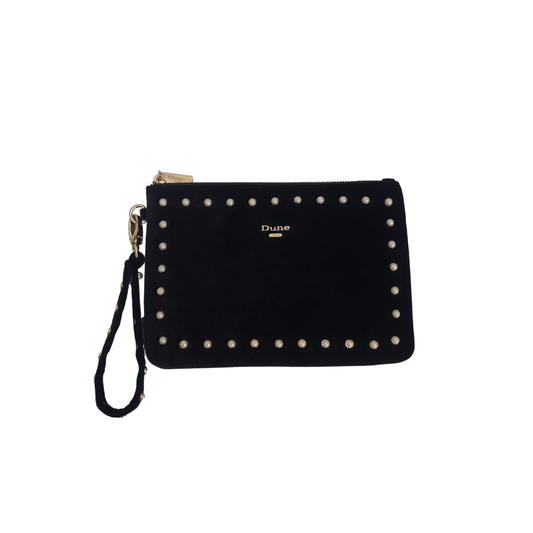 Dune Black Pearl Embellished Wristlet | Like New |