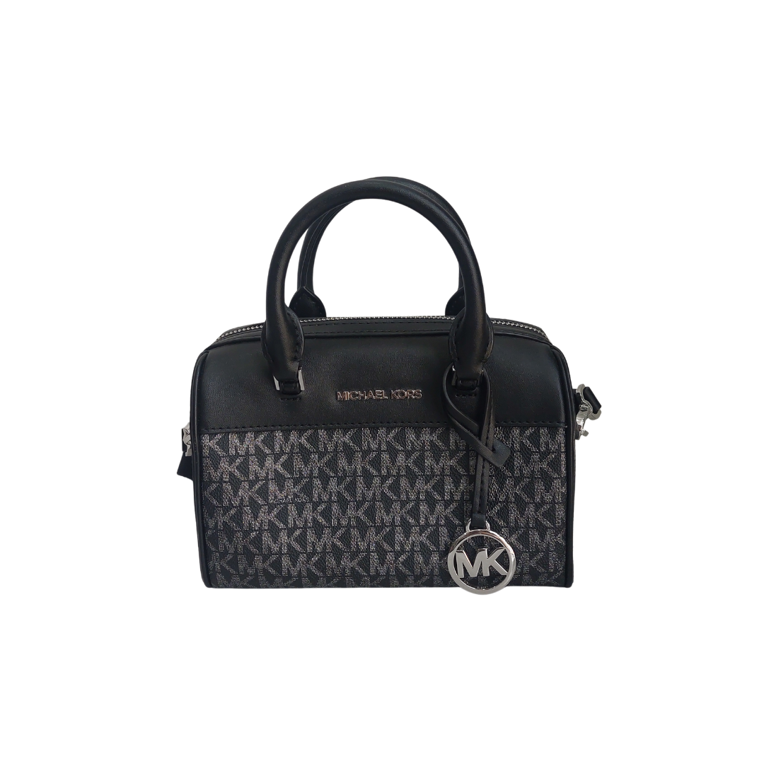 Michael Kors Black Travel Extra-Small Signature Duffel Crossbody Bag | Gently Used |
