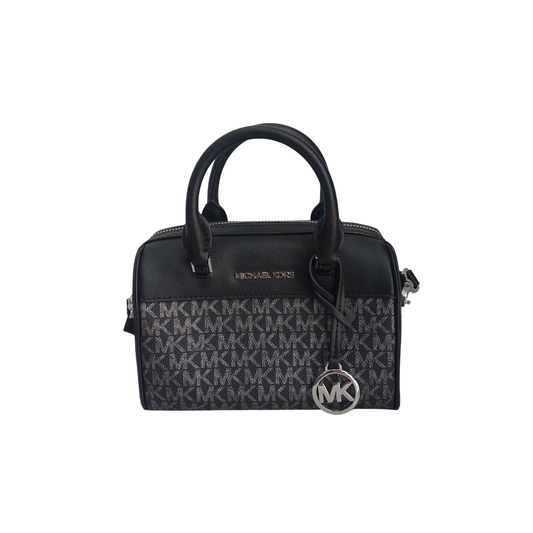 Michael Kors Black Travel Extra-Small Signature Duffel Crossbody Bag | Gently Used |