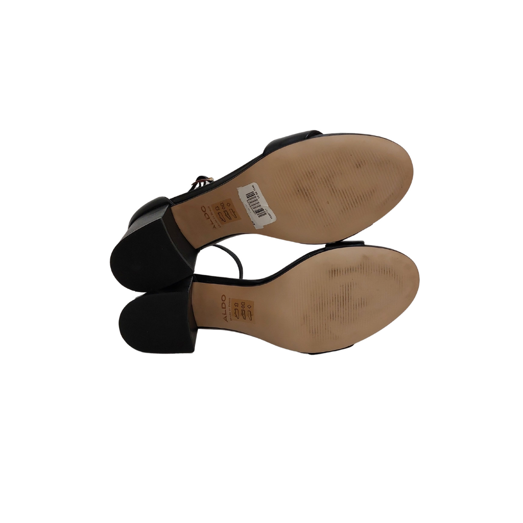 ALDO Black Villarosa Block Heels | Gently Used |