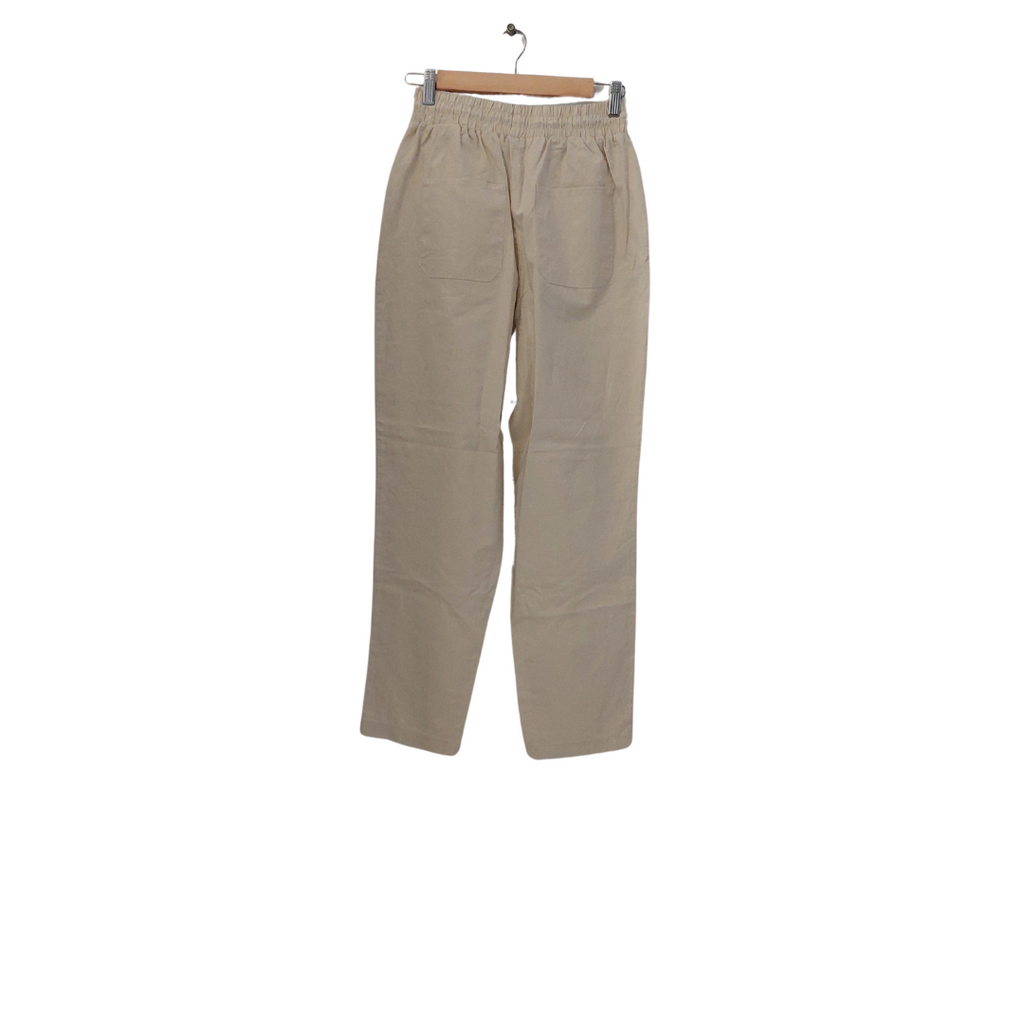 KOTON Beige Linen & Cotton Pants | Brand New |
