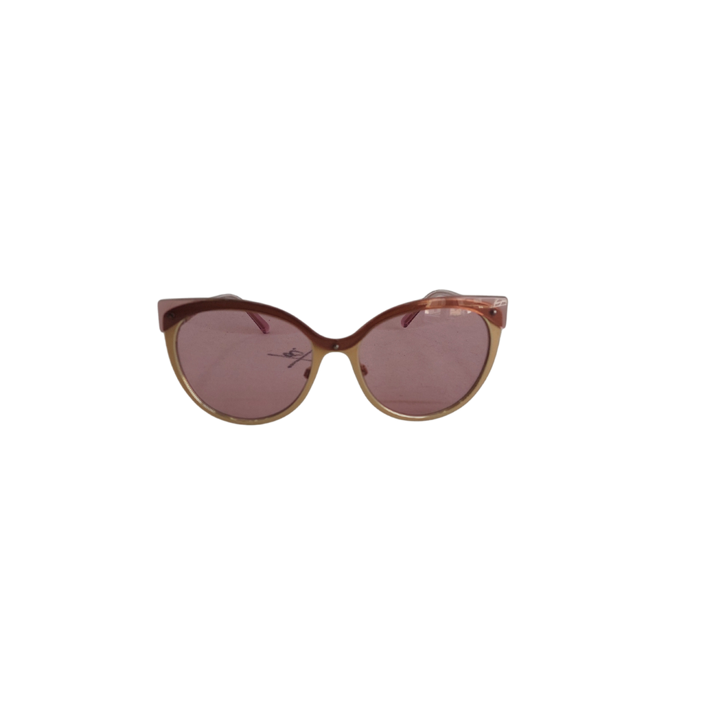 Burberry Pink/Gold BE3096 Oversize Metal Sunglasses | Brand New |