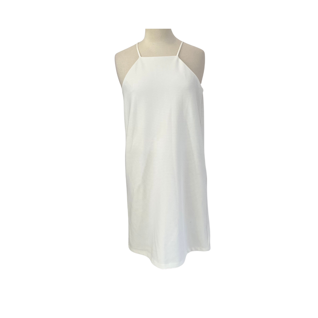 Mango White Halter Midi Dress | Pre Loved |