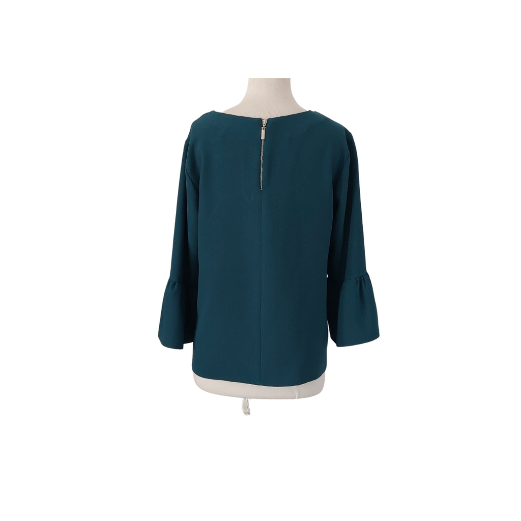 aDL Emerald Green Bell-sleeves Blouse  | Pre Loved |