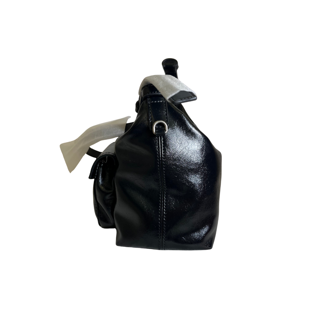 Charles & Keith Noir Thora Multi-Pocket Crossbody Bag | Like New |