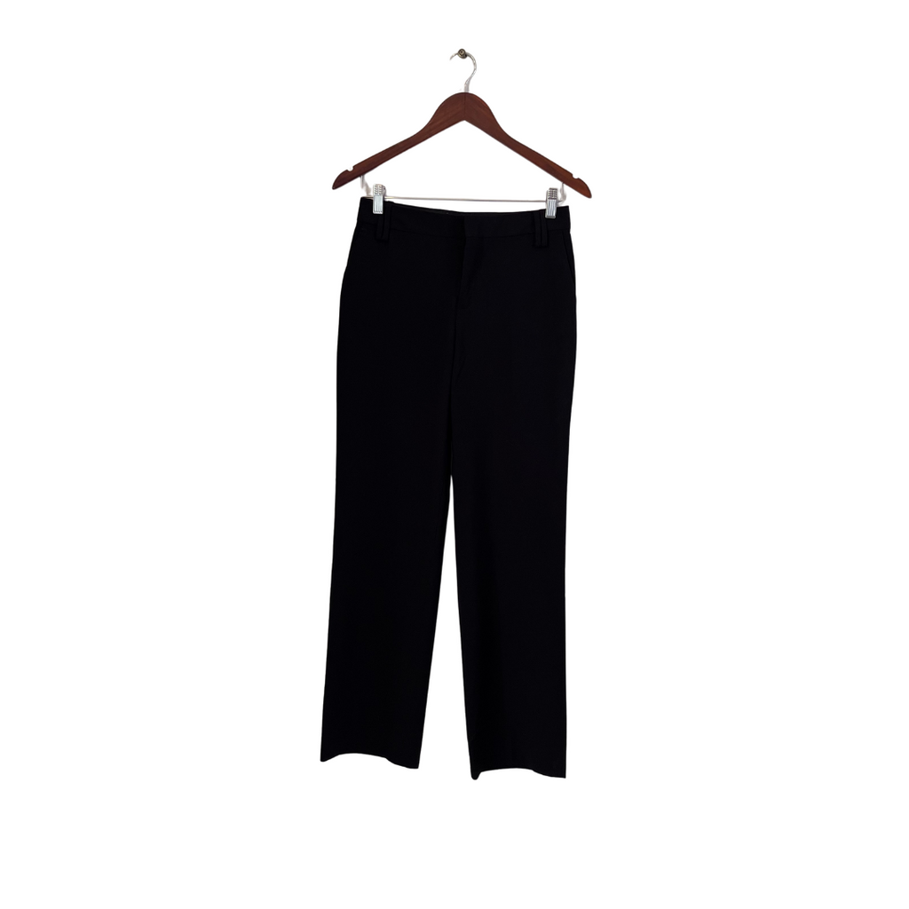 Zara Black Straight-Leg Formal Pants | Pre Loved |