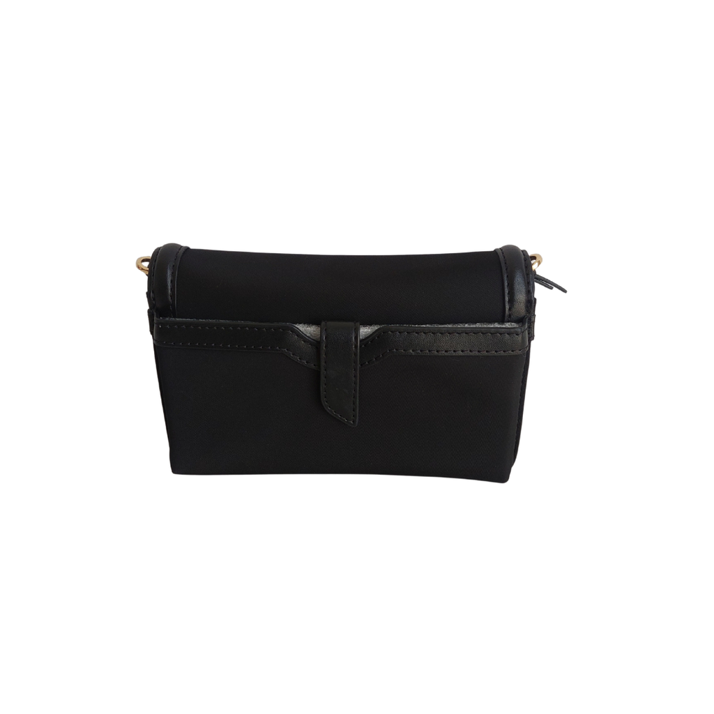 Michael Kors Black Nylon Jet Set Small Gabardine Smartphone Crossbody Bag | Gently Used |