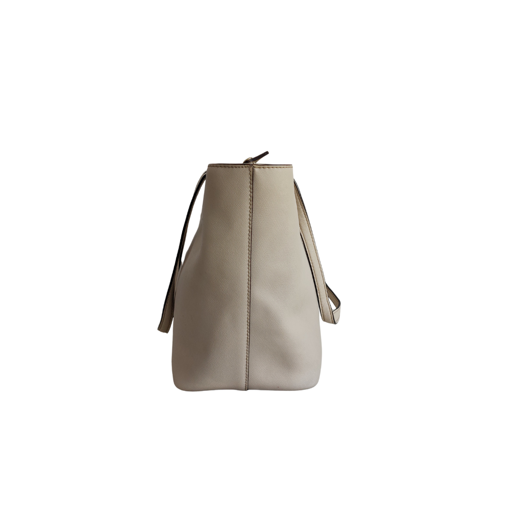 Kate Spade Beige Saffiano Leather Cedar Street Medium Harmony Tote Bag | Pre Loved |