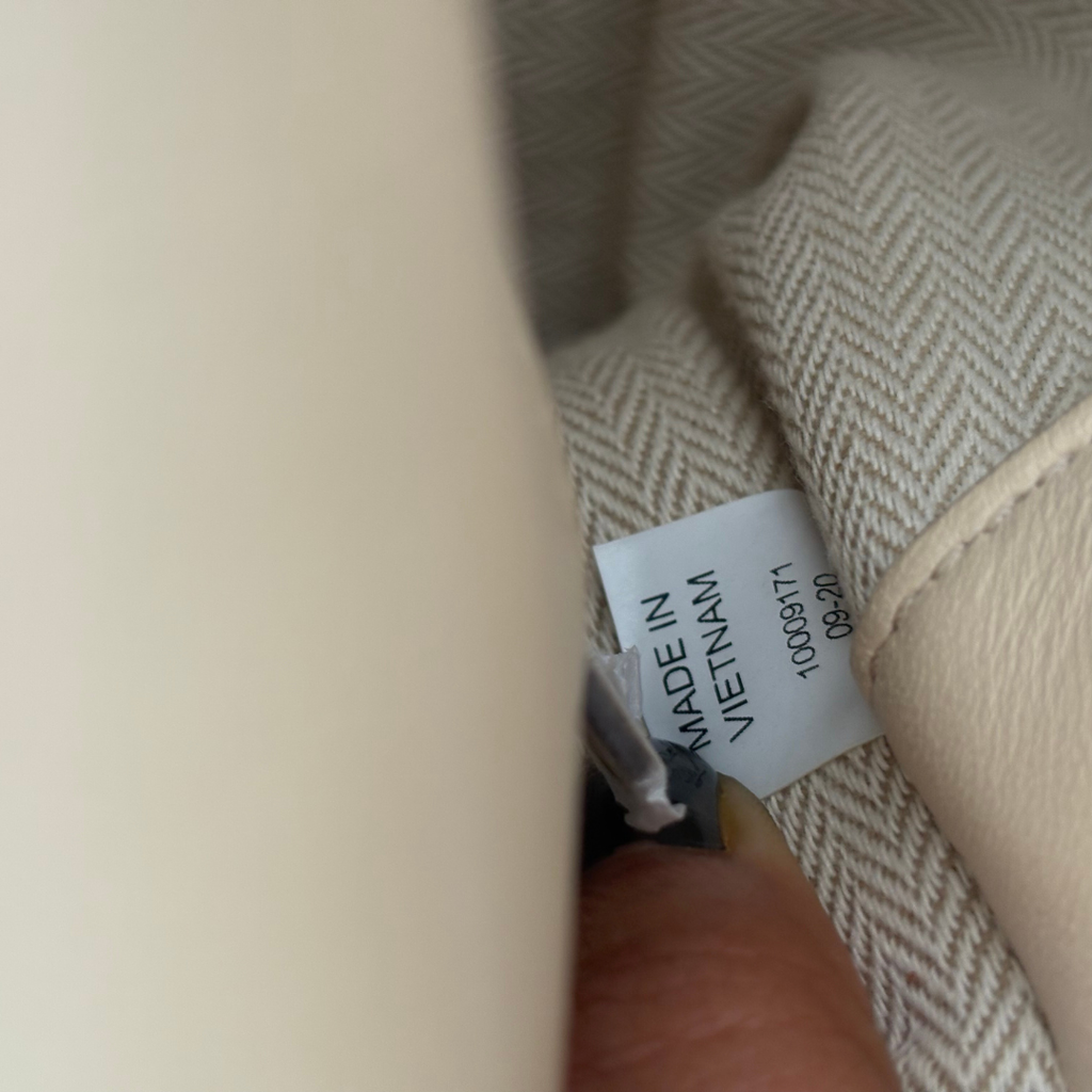 Tory Burch Cream Kira Chevron Leather Shoulder Bag | Pre Loved |