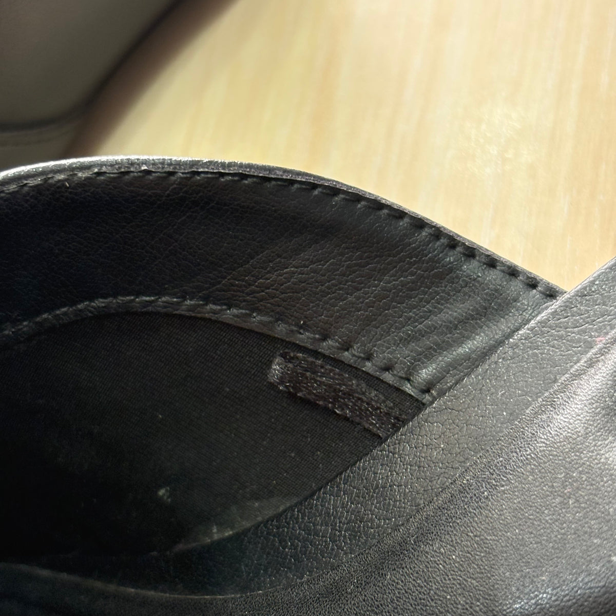 Zara Black Metallic Faux Leather Loafers | Pre Loved |