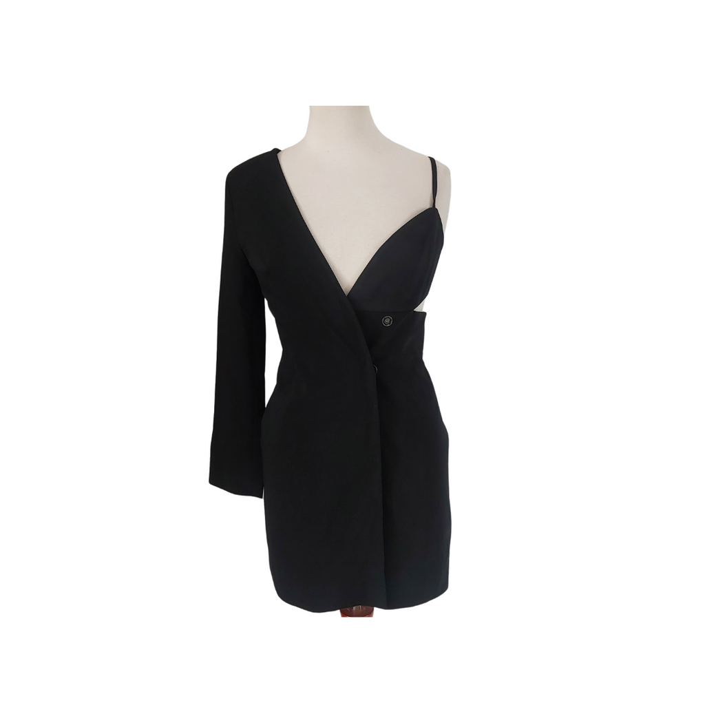 Topshop Black One Shoulder Short Dress | Pre Loved |