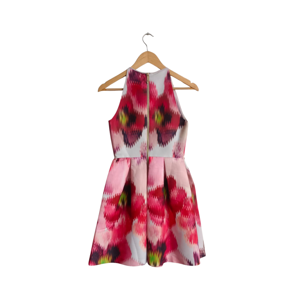 Ted Baker Pink Printed Sleeveless Frock | Gently Used |