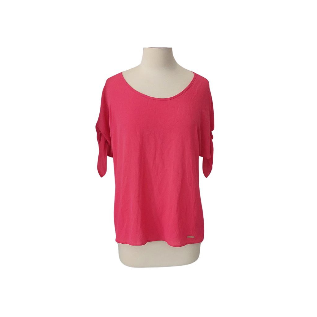 Michael Kors Pink Knot-sleeves Blouse | Brand New |