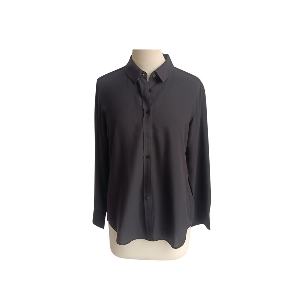 Uniqlo Black Collared Shirt | Gently Used |