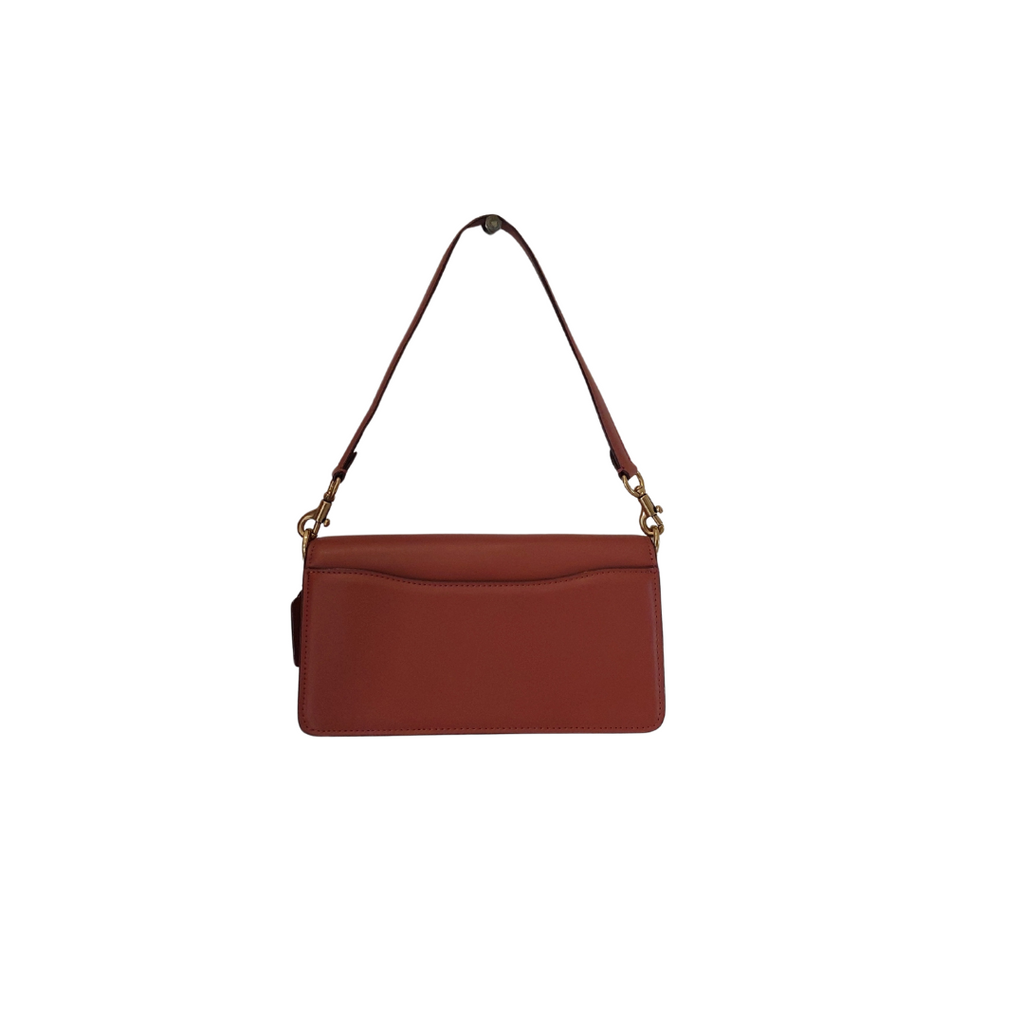 Coach Tan & Rust Monogrammed Tabby Shoulder Handbag | Like New |