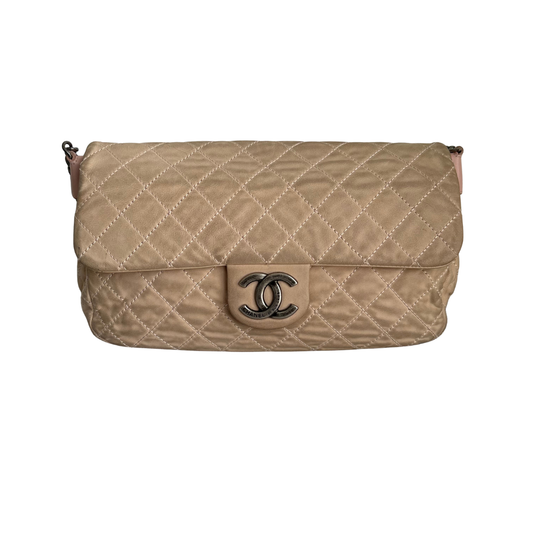 Chanel Beige & Pink Reissue Medium Leather Flap Bag | Pre Loved |