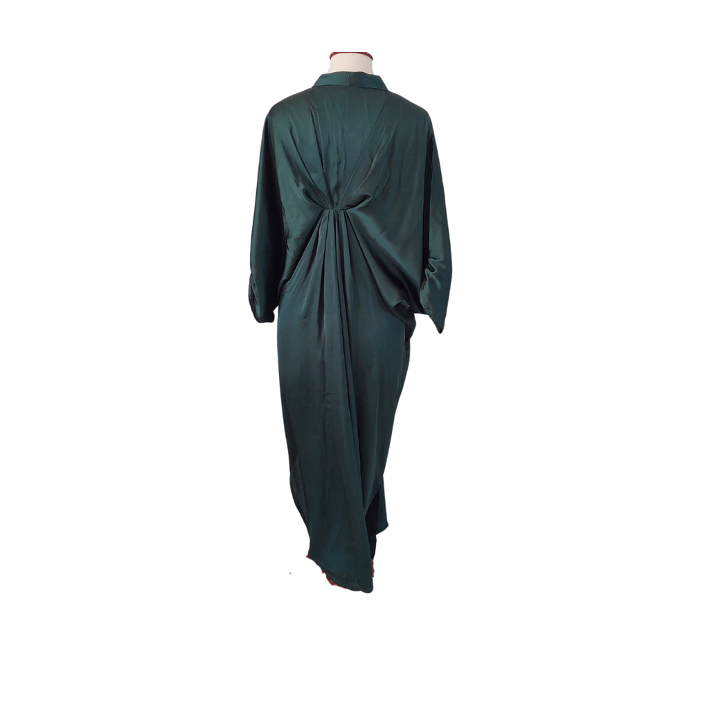 Secret Closet Emerald Green Silk Kaftan | Pre Loved |