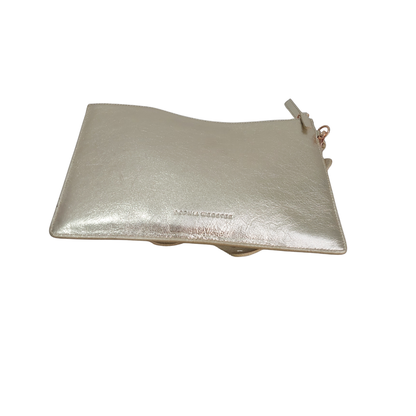 Sophia Webster Gold Flossy Butterfly Pouchette Clutch | Gently Used |
